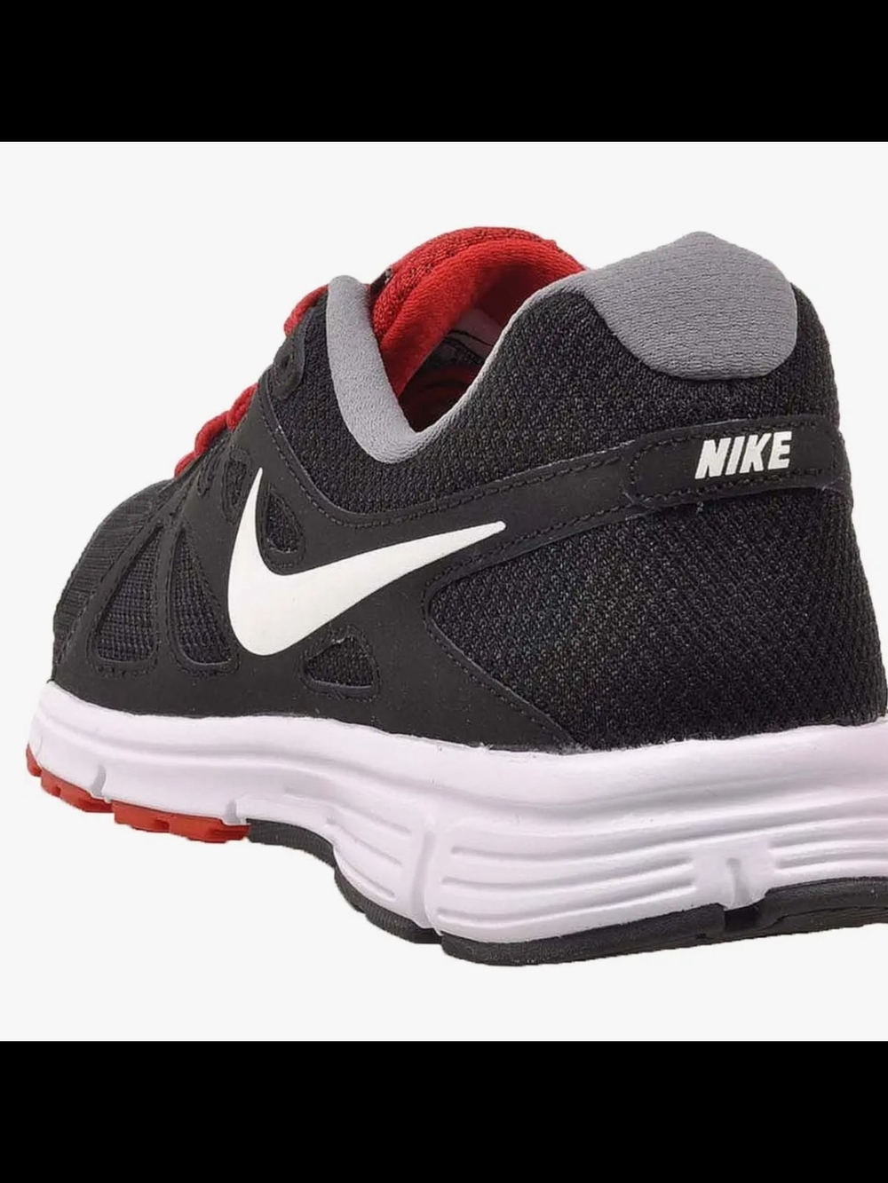 Nike Kids Black, Red & White Athletic Sneakers
